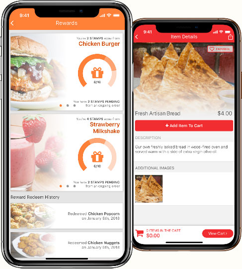 food ordering app for restaurants, custom food ordering application from Applova Inc.